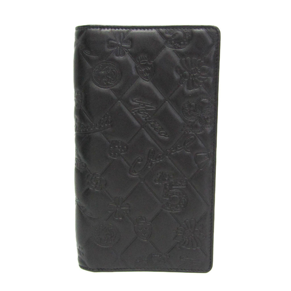CHANEL Authentic Black Leather Wallet